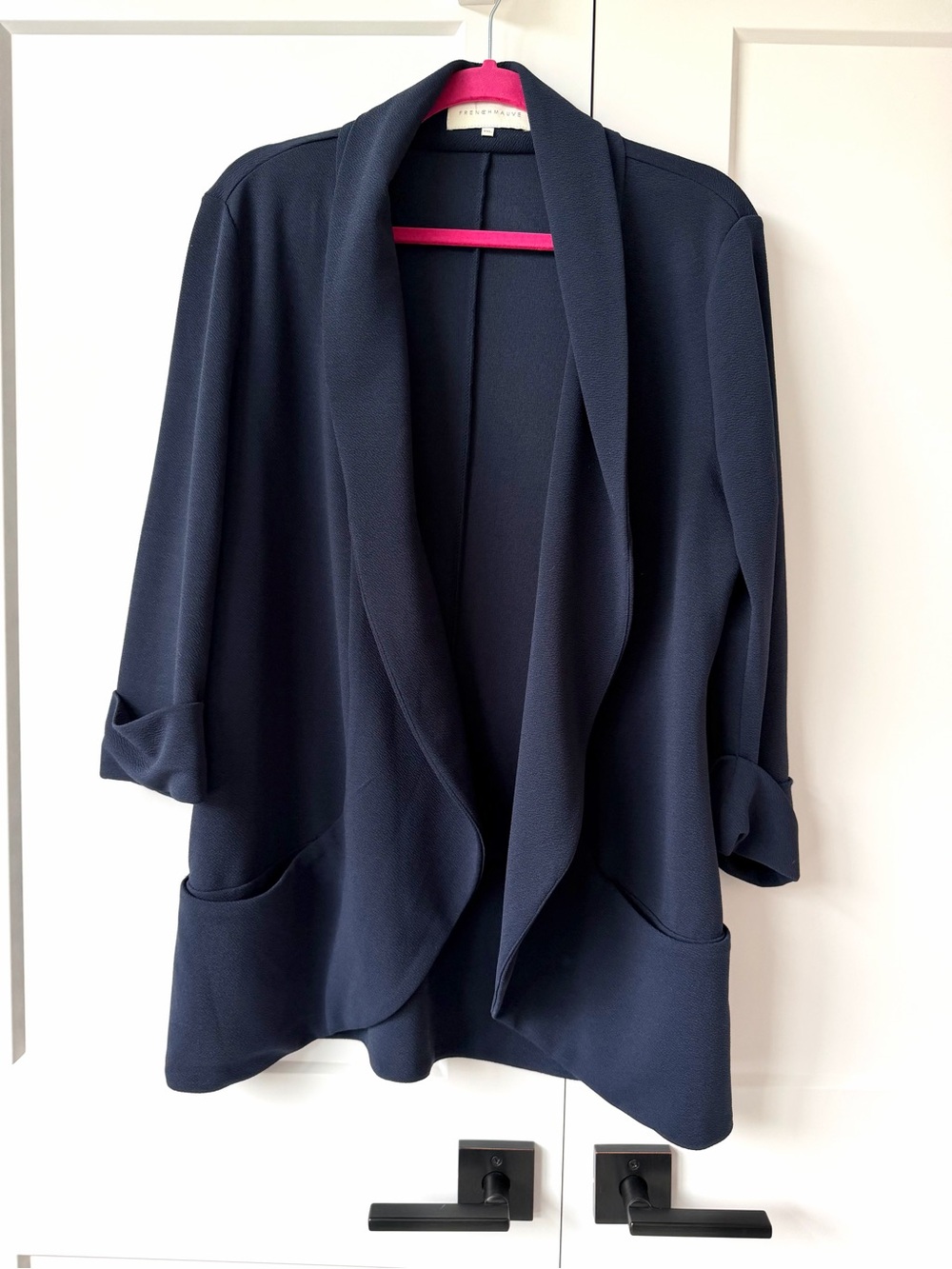 Frenchmauve Melanie tunic blazer - navy